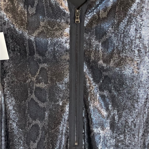 NWT Guess Los Angeles Sequined Sexy Evening Club Dress in Pewter (2) - Picture 8 of 15